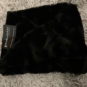 Faux Fur Neck Warmer, Mask and Mittens